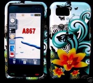 Yellow Flower Snap On Cover Case for Samsung Eternity A867