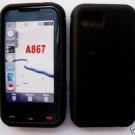 Black Silione Cover Case for Samsung Eternity A867