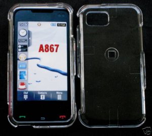 Clear Transparent Snap On Cover Case for Samsung Eternity A867