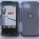 Smoke Transparent Snap On Cover Case for Samsung Eternity A867