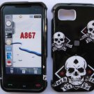 Skull Design Snap On Cover Case for Samsung Eternity A867