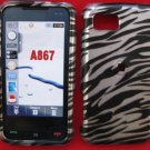 Zebra Snap On Cover Case for Samsung Eternity A867