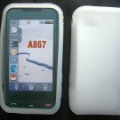 White Clear Silione Cover Case for Samsung Eternity A867