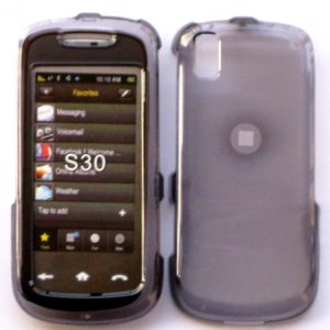 Smoke Transparent Snap On Cover Case for SAMSUNG INSTINCT S30