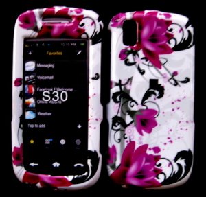 Pink Flowers Snap On Cover Case for SAMSUNG INSTINCT S30