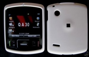 White Snap On Cover Case for Motorola Hint QA30
