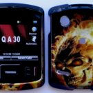 Fire Skull Snap On Cover Case for Motorola Hint QA30