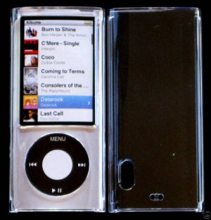 Clear Transparent Snap On Cover Case for Apple iPod Nano 5 5th Gen