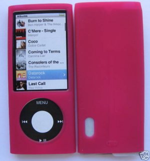 Pink Silicone Cover Case for Apple iPod Nano 5 5th Gen