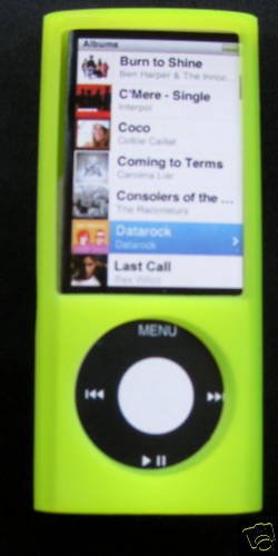 Green Silicone Cover Case for Apple iPod Nano 5 5th Gen