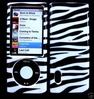 Zebra Snap On Cover Case for Apple iPod Nano 5 5th Gen