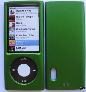 Green Snap On Cover Case for Apple iPod Nano 5 5th Gen