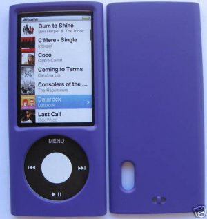 Purple Snap On Cover Case for Apple iPod Nano 5 5th Gen