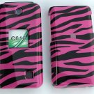 Pink Zebra Snap On Cover Case for PANTECH C610