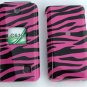 Pink Zebra Snap On Cover Case for PANTECH C610