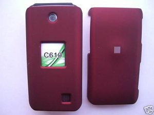 Red Snap On Cover Case for PANTECH C610