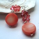 Crystal and Coral Kara Earring