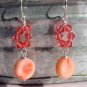 Crystal and Coral Kara Earring