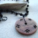 SALEPurple and Black- Button Necklace