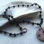 SALEPurple and Black- Button Necklace