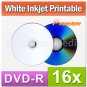300 PK MaxTek White Inkjet HUB Printable DVD-R 16x Blank Disc For Data, Video & Movie