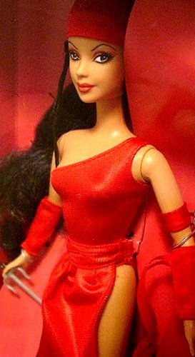 MARVEL COMICS ELEKTRA BARBIE DOLL NEW IN BOX!!