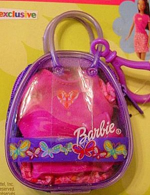 Barbie Keychain Clip New! Purple