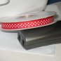 3/8" - Swiss Dots - Grosgrain Ribbon - Red With White Dots - 5 yards