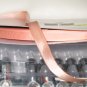 3/8" GROSGRAIN RIBBON - PEACH  -  5 yards