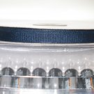 3/8" GROSGRAIN RIBBON - NAVY -  5 yards