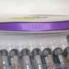 3/8" GROSGRAIN RIBBON - PURPLE -  5 yards