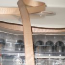 3/8" GROSGRAIN RIBBON - LIGHT TAN -  5 yards