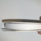3/8" - GROSGRAIN RIBBON - White - 10 yards