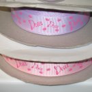7/8" - Diva with Crowns - Grosgrain Ribbon - Light orchid - 5 yards