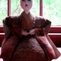 c. 1900 Antique Japanese Doll with Face & Hands made of Oyster Shells