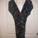 Wet Seal Deep V Rouched Dress