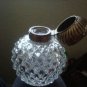 Crystal bottle with sterling silver cap