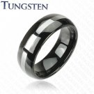 Two Tone Tungsten Ring Wedding Bands Mens Fashion Ring