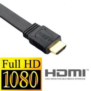 35 Ft Flat HDMI Cable 1.3 Premium Gold Plated HDTV 1080P - 35 feet / 10 meter