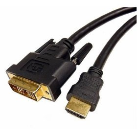3 Feet HDMI To DVI Cable - Conversion Adapter Cord 24K Gold Plated High Resolution