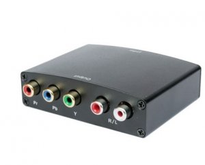 HDMI To Component Adapter / Converter Box - YPbPr Video + Stereo R/L Conversion