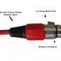 Red XLR Mic Cable 6 Ft - Male To Female 3 Pin - Colored Cord
