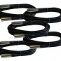 XLR Mic Cable 5-Pack 6 ft - Male To Female 3 Pin - Black Cord Bundle Package Deal