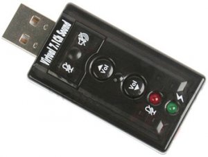 Virtual 7.1 External USB Sound Card For Mac&Acirc;&reg; Or PC Laptops