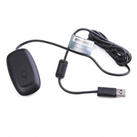 Black Wireless Controller Adapter / Receiver For Xbox 360&Acirc;&reg; to PC - Cable / Cord
