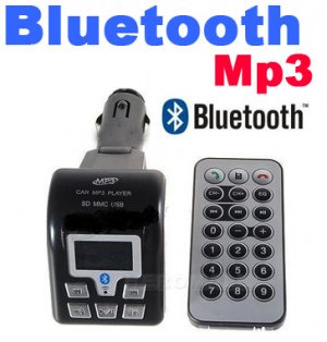 Car Bluetooth FM Transmitter With USB / SD / MMC / Card And Remote