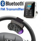 Car Bluetooth FM Transmitter With Steering Wheel Control Adapter And USB / SD / MMC / Card / Remote