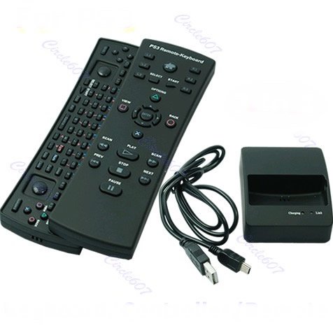 PS3 3 In 1 Remote Controller / Keyboard Gamepad