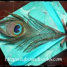 Custom Peacock Feather Wedding Guest Book