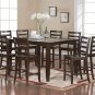 Fairwinds 9-PC Square Counter Height Set in Cappuccino -Dimension:54'x54"x36. SKU#: F9-CAP-W